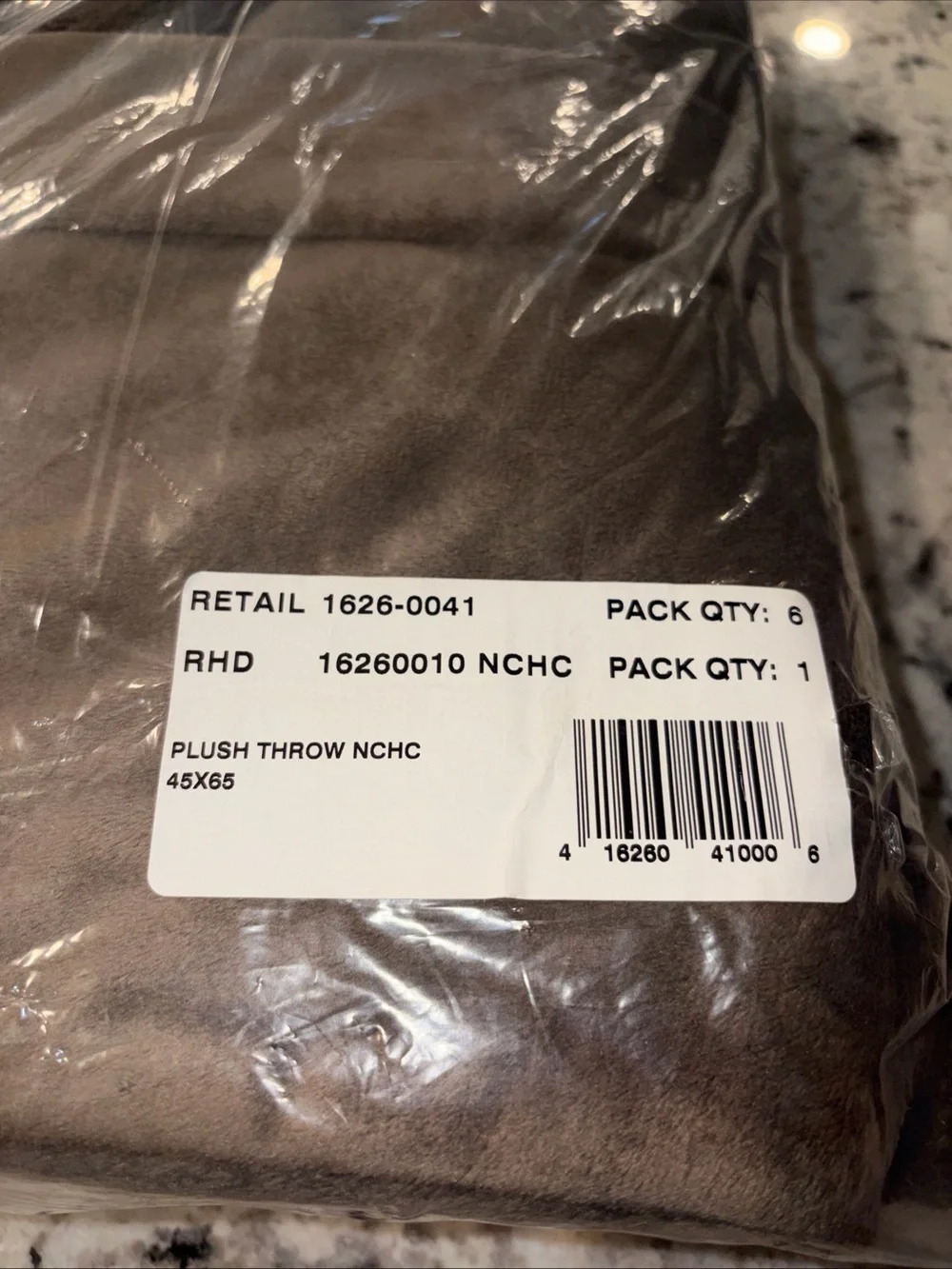 Restoration Hardware Plush Throw in Chocolate Brown